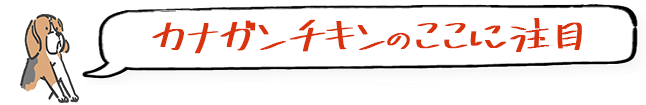 カナガンチキンのここに注目